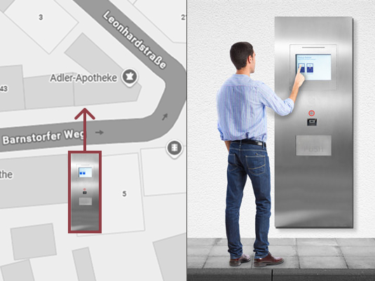 Infografik Abholterminal